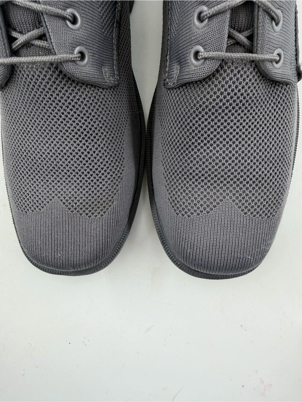 Skechers Men’s Caswell Aleno Dark Grey -SZ 8.5- Lace-Up Comfort Oxford Shoes